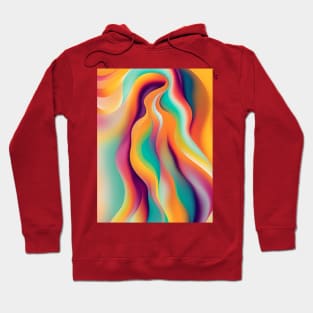 People in Colors - fluid abstract silhouette Hoodie